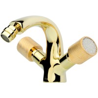 Смеситель для биде Boheme Royal Cristal 296-Royal Золото латунь