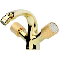 Смеситель для биде Boheme Royal Cristal 296-Royal Золото латунь