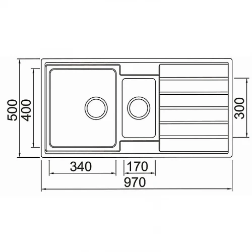 Кухонная мойка Seaman Eco Roma 97 SMR-9750B.0 цвет Нержавеющая сталь