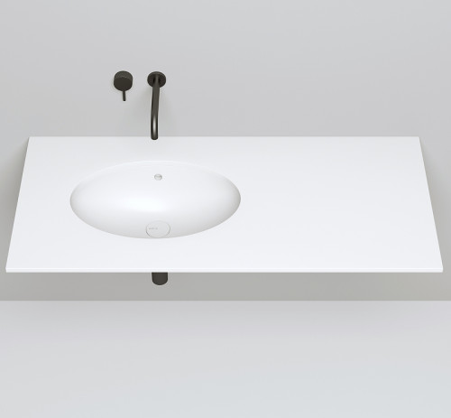 Раковина Salini Marea 12 56.5 1101109M Белая матовая искусственный камень (литьевой мрамор) встраиваемый