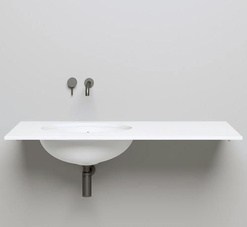 Раковина Salini Marea 12 56.5 1101109M Белая матовая искусственный камень (литьевой мрамор) встраиваемый