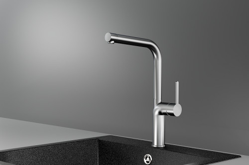 Смеситель для кухни Granula 9502 цвет Нержавеющая сталь