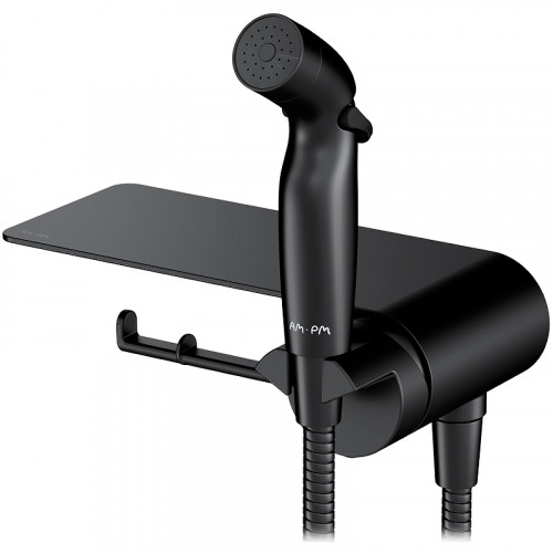Гигиенический душ со смесителем AM.PM Func F0H8F922 Черный матовый латунь встраиваемый