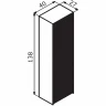 Шкаф пенал Orka Cube 40 3000365 подвесной Антрацит матовый Белый МДФ / ЛДСП