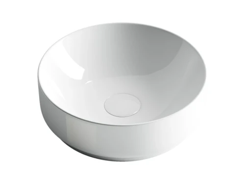 Раковина-чаша Ceramicanova Element 35 CN6005 Белая фаянс накладная