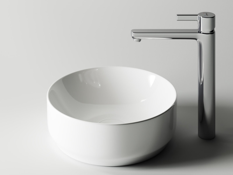 Раковина-чаша Ceramicanova Element 35 CN6005 Белая фаянс накладная