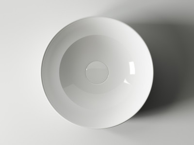 Раковина-чаша Ceramicanova Element 35 CN6005 Белая фаянс накладная