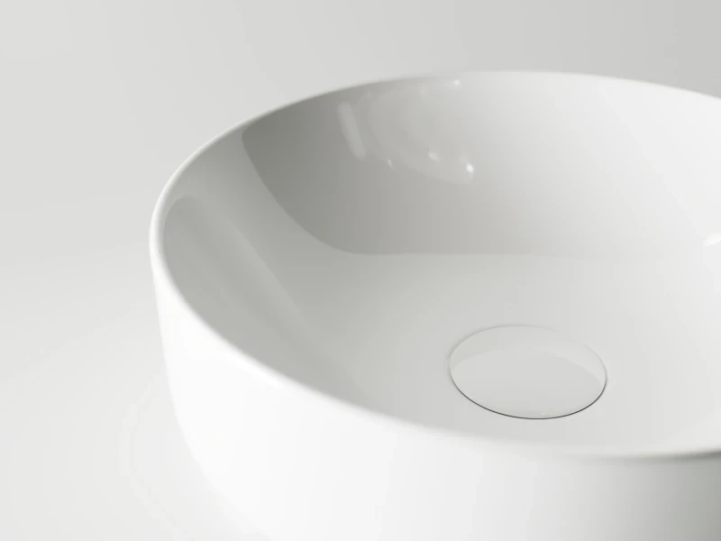 Раковина-чаша Ceramicanova Element 35 CN6005 Белая фаянс накладная