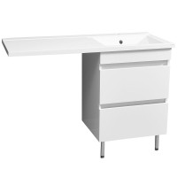 Раковина Stella Polar Мадлен 130 R SP-00000476 с местом под стиральную машину Белая