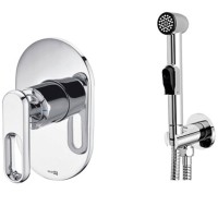 Гигиенический душ со смесителем WasserKRAFT Kammel A111857 Хром латунь на стену