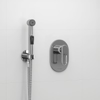 Гигиенический душ со смесителем WasserKRAFT Kammel A111857 Хром латунь на стену