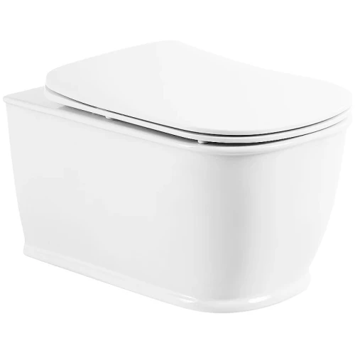 Унитаз BelBagno Prado BB10150CH/BB10150SC подвесной с сиденьем Микролифт фаянс подвесной