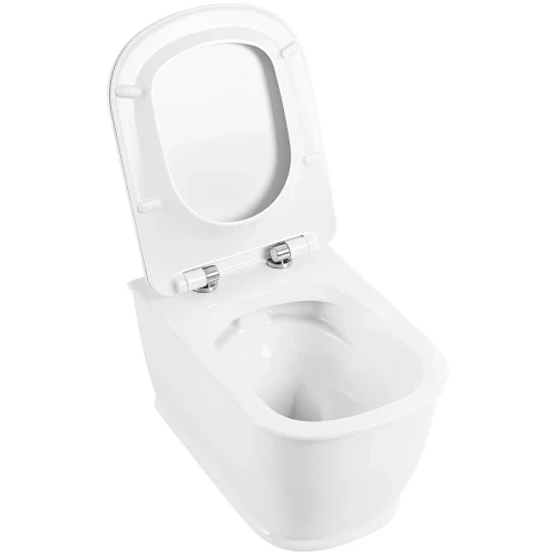 Унитаз BelBagno Prado BB10150CH/BB10150SC подвесной с сиденьем Микролифт фаянс подвесной