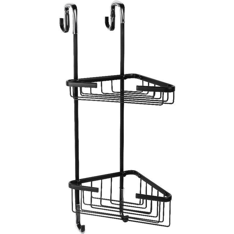 Полка корзина Fixsen Hotel FX-853B-2 угловая Черная матовая