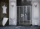 Душевой уголок Ambassador Forsa 170х90 17021112AX-90AX профиль Хром стекло прозрачное