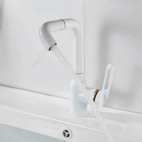 Смеситель для раковины Raffine F201C цвет Белый