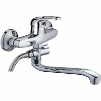 Смеситель для ванны Ledeme H39-B 2139-ВL универсальный Хром силумин на стену