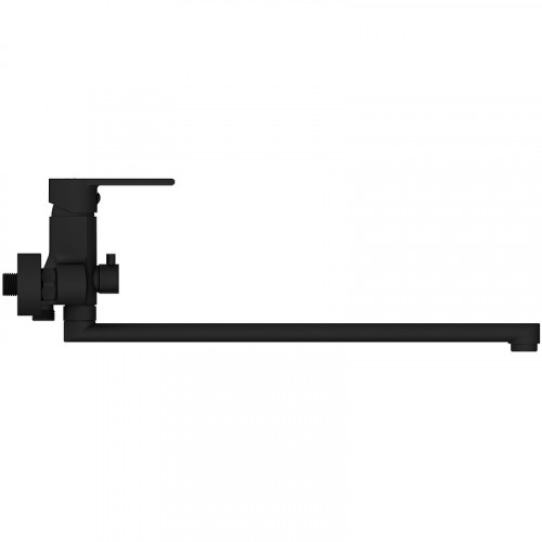 Смеситель для ванны Cersanit Brasko Black 64092 универсальный Черный матовый латунь на стену