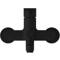 Смеситель для ванны Cersanit Brasko Black 64092 универсальный Черный матовый латунь на стену