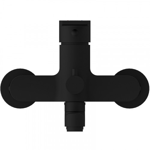 Смеситель для ванны Cersanit Brasko Black 64092 универсальный Черный матовый латунь на стену