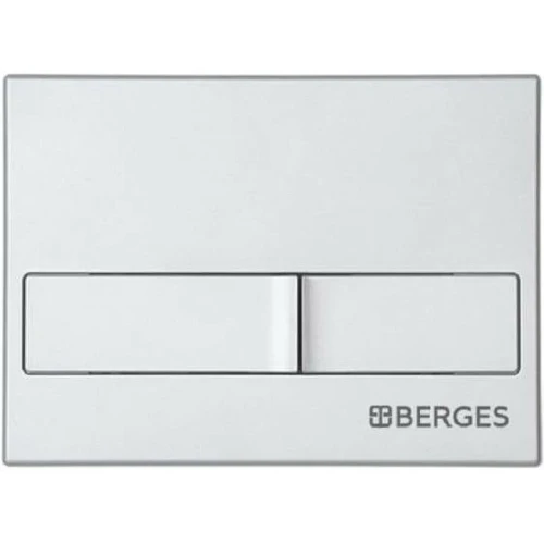 Инсталляция Berges Novum 040212 для унитаза с клавишей смыва Хром матовый нержавеющая сталь