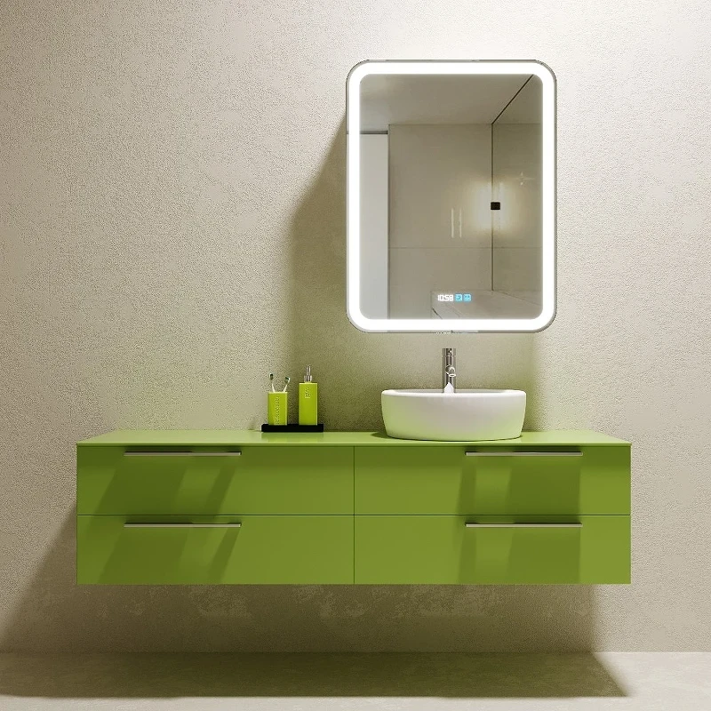 Зеркальный шкаф Silver Mirrors Фиджи 60-3 R LED-00002858 с подсветкой Белый МДФ / ЛДСП, стекло