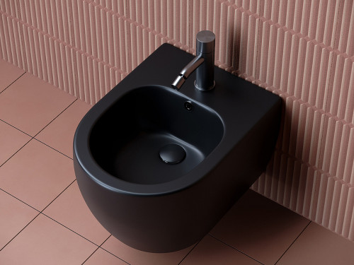Биде Ceramicanova Play CN3002MB подвесное Черное матовое