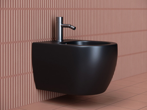 Биде Ceramicanova Play CN3002MB подвесное Черное матовое