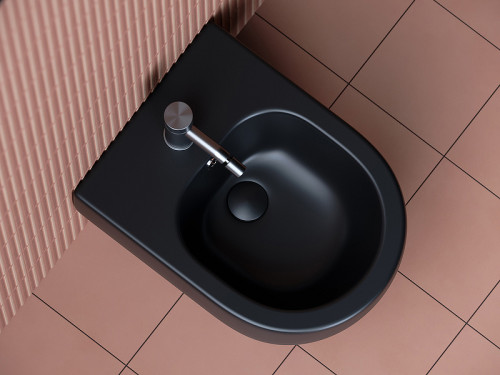 Биде Ceramicanova Play CN3002MB подвесное Черное матовое