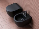 Биде Ceramicanova Play CN3002MB подвесное Черное матовое