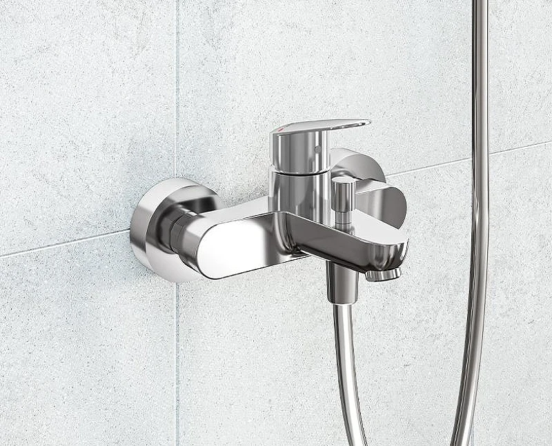 Смеситель для ванны Vitra Flow Round A43057EXP1 цвет Хром