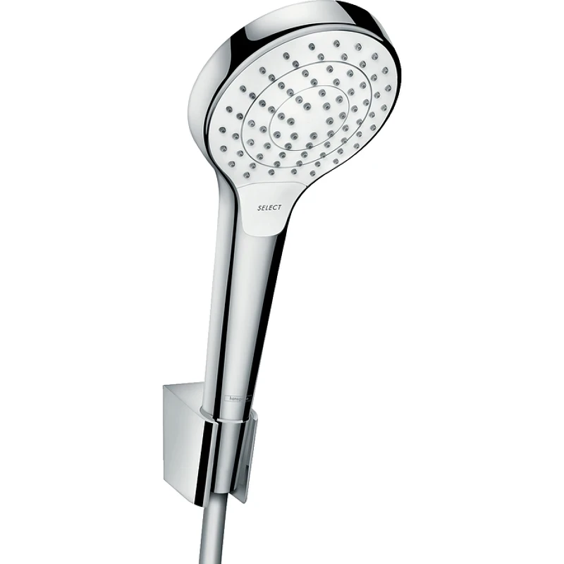 Душевой гарнитур Hansgrohe Croma Select S 26411400 Хром Белый пластик на стену