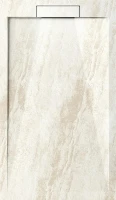 Душевой поддон из искусственного камня Esbano Luxe ESP-LM128D 120х80 ESPLM128DR цвет Мрамор бежевый