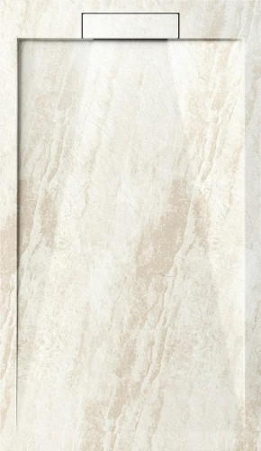 Душевой поддон из искусственного камня Esbano Luxe ESP-LM128D 120х80 ESPLM128DR цвет Мрамор бежевый