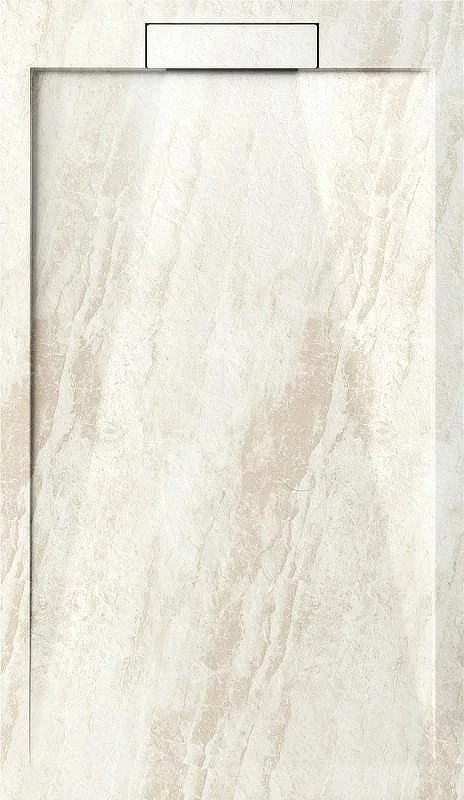 Душевой поддон из искусственного камня Esbano Luxe ESP-LM128D 120х80 ESPLM128DR цвет Мрамор бежевый