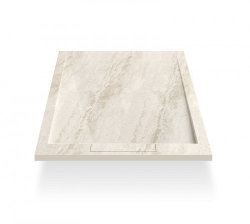 Душевой поддон из искусственного камня Esbano Luxe ESP-LM128D 120х80 ESPLM128DR цвет Мрамор бежевый