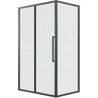 Душевой уголок Grossman Cosmo 130х80 120.K33.02.1380.21.02 профиль Черный матовый стекло шиншилла