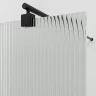 Душевая перегородка WasserKRAFT Rur 90 30W39MB-FL профиль цвет Черный матовый стекло рифленое
