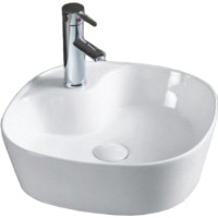 Раковина-чаша CeramaLux 43 9442 Белая фаянс накладная