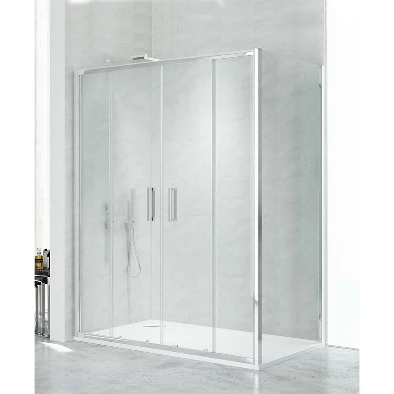 Душевое ограждение New Trendy NEW CORRINA Chrome x140 D-0183A/D-0078B