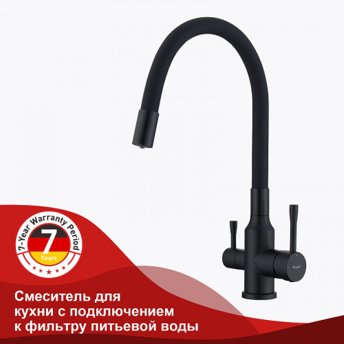 Смеситель для кухни Raglo R81.64.06 Черный матовый латунь