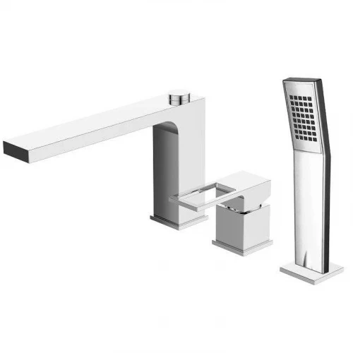 Смеситель на борт ванны BelBagno Romano ROM-BVD-CRM Хром латунь