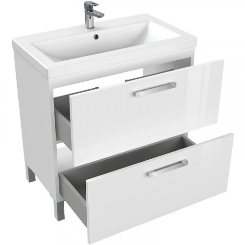 Тумба под раковину Cersanit Melar 80 64130 Белая МДФ / ЛДСП