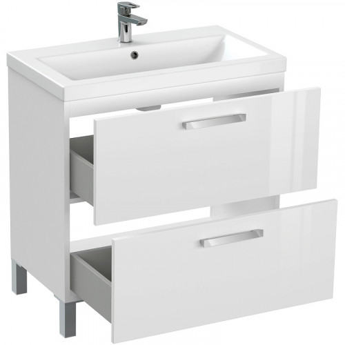 Тумба под раковину Cersanit Melar 80 64130 Белая МДФ / ЛДСП