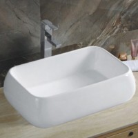 Раковина-чаша CeramaLux 60 9239 Белая фаянс накладная