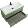 Тумба под раковину Cezares Eco-Cer-N 100 ECO-CER-N-1000-2C-SO-PS-P подвесная Фисташковый Софт без ручек МДФ / ЛДСП