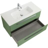 Тумба под раковину Cezares Eco-Cer-N 100 ECO-CER-N-1000-2C-SO-PS-P подвесная Фисташковый Софт без ручек МДФ / ЛДСП