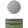 Тумба под раковину Cezares Eco-Cer-N 100 ECO-CER-N-1000-2C-SO-PS-P подвесная Фисташковый Софт без ручек МДФ / ЛДСП