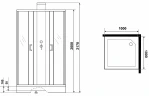Душевая кабина Grossman Elegans 100x100 GR250Q без гидромассажа