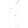 Штанга для душа Wonzon & Woghand 75 WW-SL03-MW цвет Белый матовый